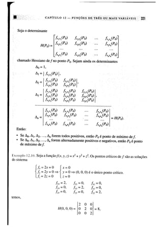 Calculo funçoes de uma e varias variaveis