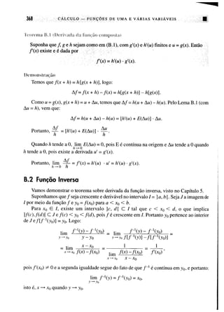 Calculo funçoes de uma e varias variaveis