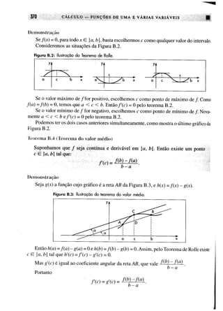 Calculo funçoes de uma e varias variaveis