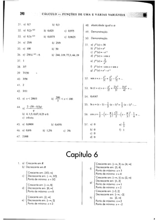Calculo funçoes de uma e varias variaveis