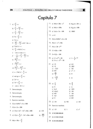 Calculo funçoes de uma e varias variaveis