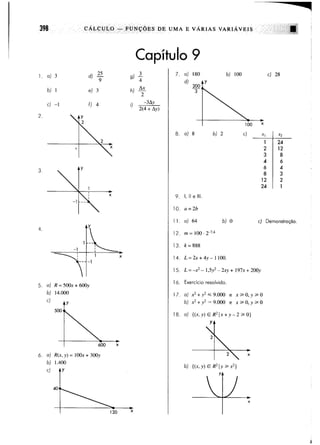 Calculo funçoes de uma e varias variaveis