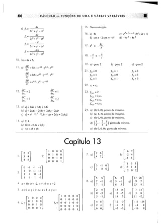Calculo funçoes de uma e varias variaveis