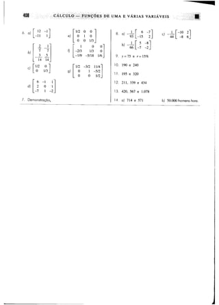 Calculo funçoes de uma e varias variaveis