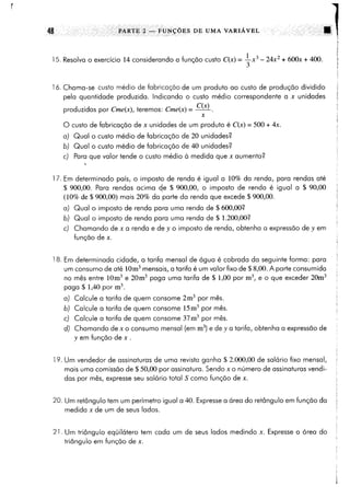 Calculo funçoes de uma e varias variaveis