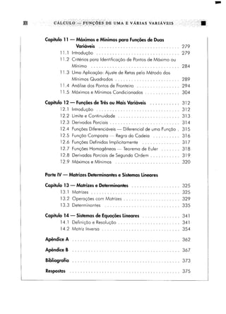 Calculo funçoes de uma e varias variaveis