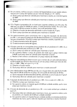 Calculo funçoes de uma e varias variaveis
