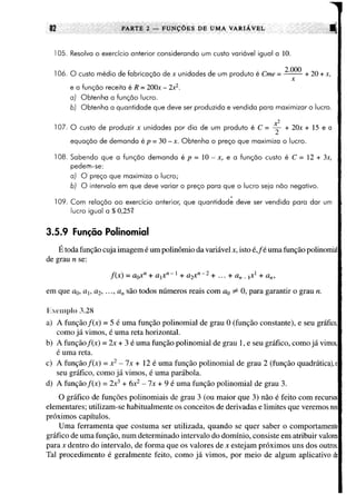 Calculo funçoes de uma e varias variaveis