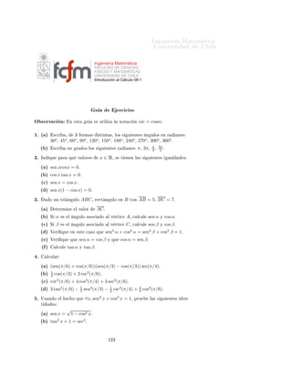 ÁÒ Ò Ö Å Ø Ñ Ø 
                                                                    ÍÒ Ú Ö×       Ð
¿ º   ∀y ∈ Ê, ∃x ∈ Ê        Ø Ð ÕÙ    sen x = y º

¿ º   ∀y ∈ Ê, ∃x ∈ Ê        Ø Ð ÕÙ    cos x = y º

¿ º   ∀y ∈ Ê, ∃x ∈ Ê        Ø Ð ÕÙ    tan x = y º

 ¼º   ∃α    Ø Ð ÕÙ    sen α > cos α¸ sen(α + π) > cos(α + π)º

 ½º   ∃α    Ø Ð ÕÙ    sen α > cos α¸ sen(α + π ) < cos(α + π )º
                                             2             2

 ¾º   ∀α,   ×   ÑÔÖ     tan α ≥ sen αº

 ¿º   ∀α,   ×   ÑÔÖ     tan α ≥ cos αº

  º   sen α > 0 ⇒ cos α > 0º

  º   cos α > 0 ⇒ sen α > 0º

  º   Ë   sen α = 0 ⇒ cos α = 0º

  º   Ë   cos α = 0 ⇒ sen α = 0º

  º   Ë   sen α = 0 ⇒ tan α = 0º

  º   ∀α, β ¸   ×   sen α > sen β ¸   ÒØÓÒ
 ×    α > βº

 ¼º   ∀α, β ¸   ×   cos α > cos β ¸   ÒØÓÒ
 ×    α > βº

 ½º   ∀α, β ¸   ×   tan α > tan β ¸   ÒØÓÒ
 ×    α > βº

 ¾º   ÆÓ Ò 
 × Ö        Ñ ÒØ   ×   
ÙÑÔÐ    ÕÙ      sen2 α + cos α = 1º

 ¿º   ÆÓ Ò 
 × Ö        Ñ ÒØ   ×   
ÙÑÔÐ    ÕÙ      sen2 α + cos2 α = 1º




                                           ½¾¾
 