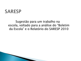 Cálculo da defasagem (em anos):5º ano  -  7º ano  - 9º ano -  3ª série EM     (200)        (225)       (275)          (300)               25    +       50     +       25  = 100      Sendo do 5º ano até a 3ª EM = 7 anosEntão:     7 anos  ->100 pontos  Fazendo 100 : 7 = 14 pontos /anoL. PORTUGUESA :  Média  Proficiência    Nível Adequado