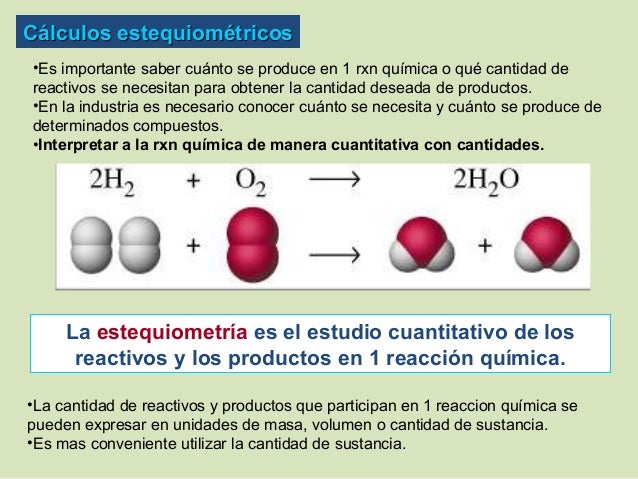 Calculos estequiometricos