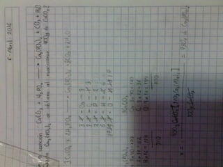 Calculos estequiometricos masa masa
