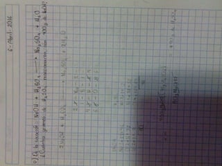 Calculos estequiometricos masa masa