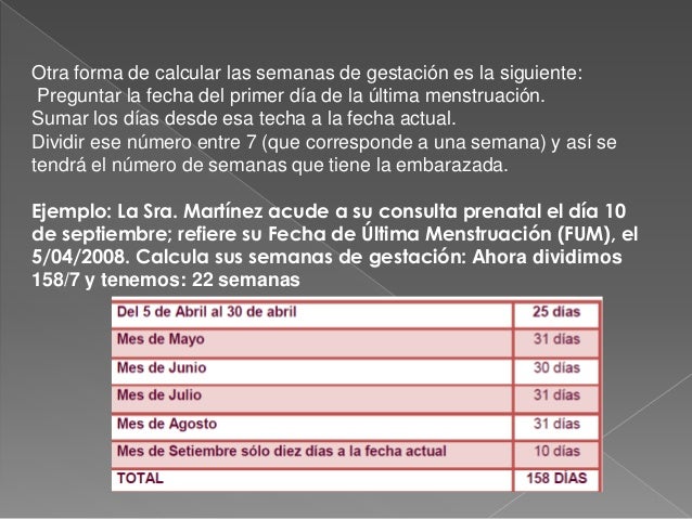 Calculos Obstetricos