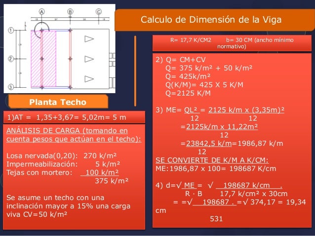Calculo vigas y losas