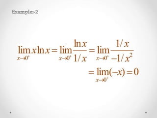 Introduction of Indeterminate Form | PPTX