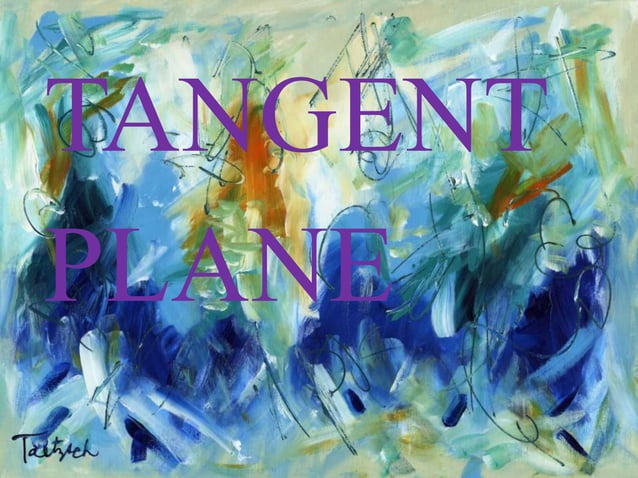 Tangent Plane Ppt