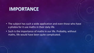 life without maths | PPTX