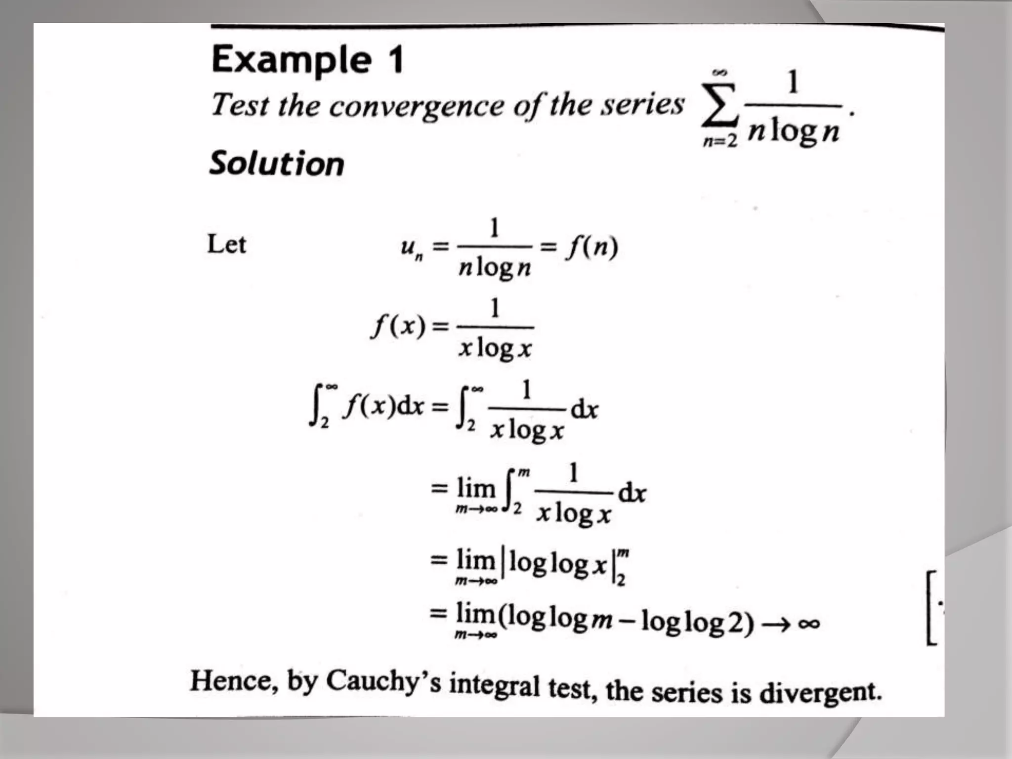 INTEGRAL TEST, COMPARISON TEST, RATIO TEST AND ROOT TEST | PPTX