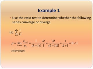Root test and Ratio test | PPTX