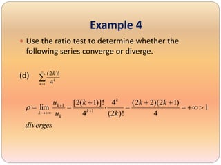 Ratio Test Examples Queston Root test and Ratio test | PPTX