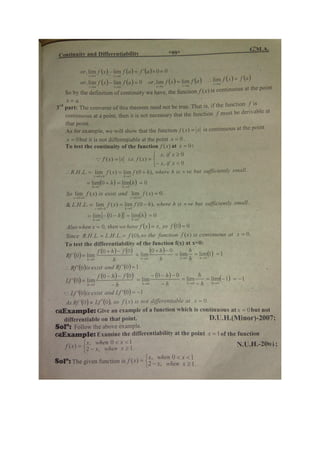 Calculus differentiability - limits | PDF