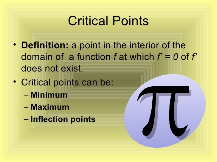 Calculus Sections 4.1 and 4.3