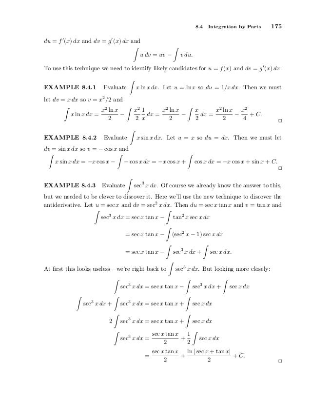 Calculus 08 Techniques Of Integration Calculus 08 Techniques Of Integration