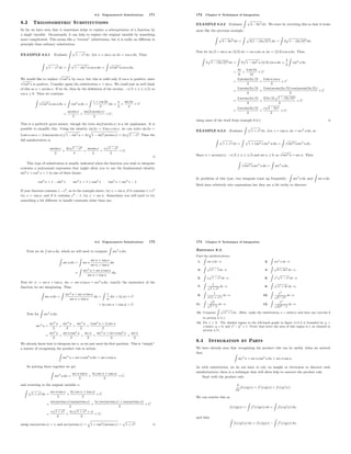 Comprehensive Techniques of Integration in Calculus: Substitution and ...
