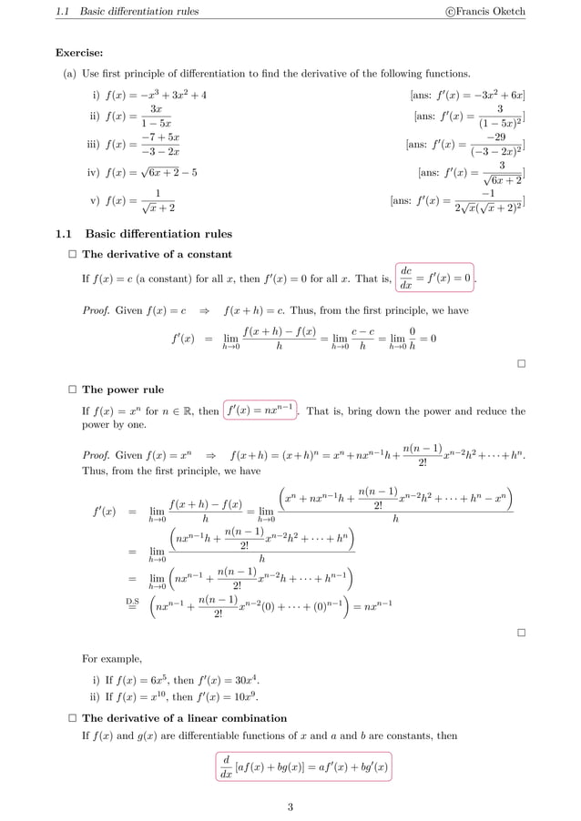Differential Calculus | PDF