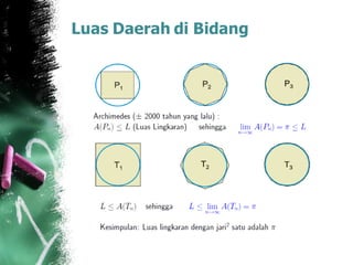Luas Daerah di Bidang
 
