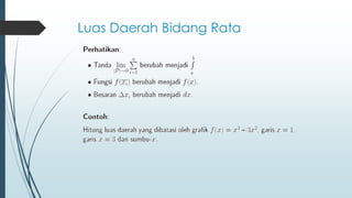 Luas Daerah Bidang Rata
 