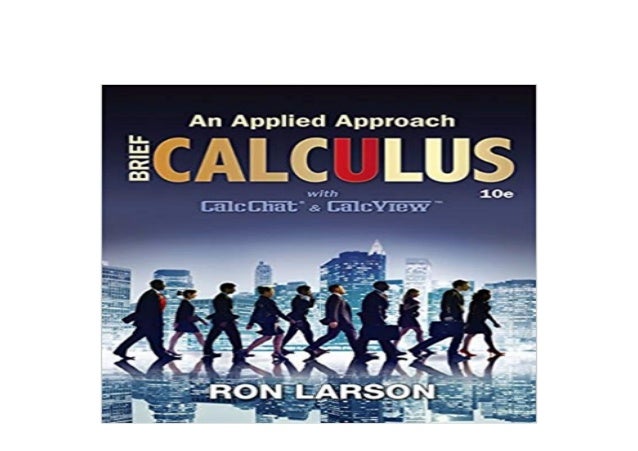 BOOK_TEXTBOOK LIBRARY Calculus An Applied Approach Brief *E-books_onl…
