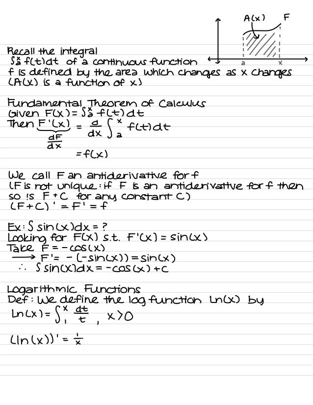 Calculus B Notes Notre Dame