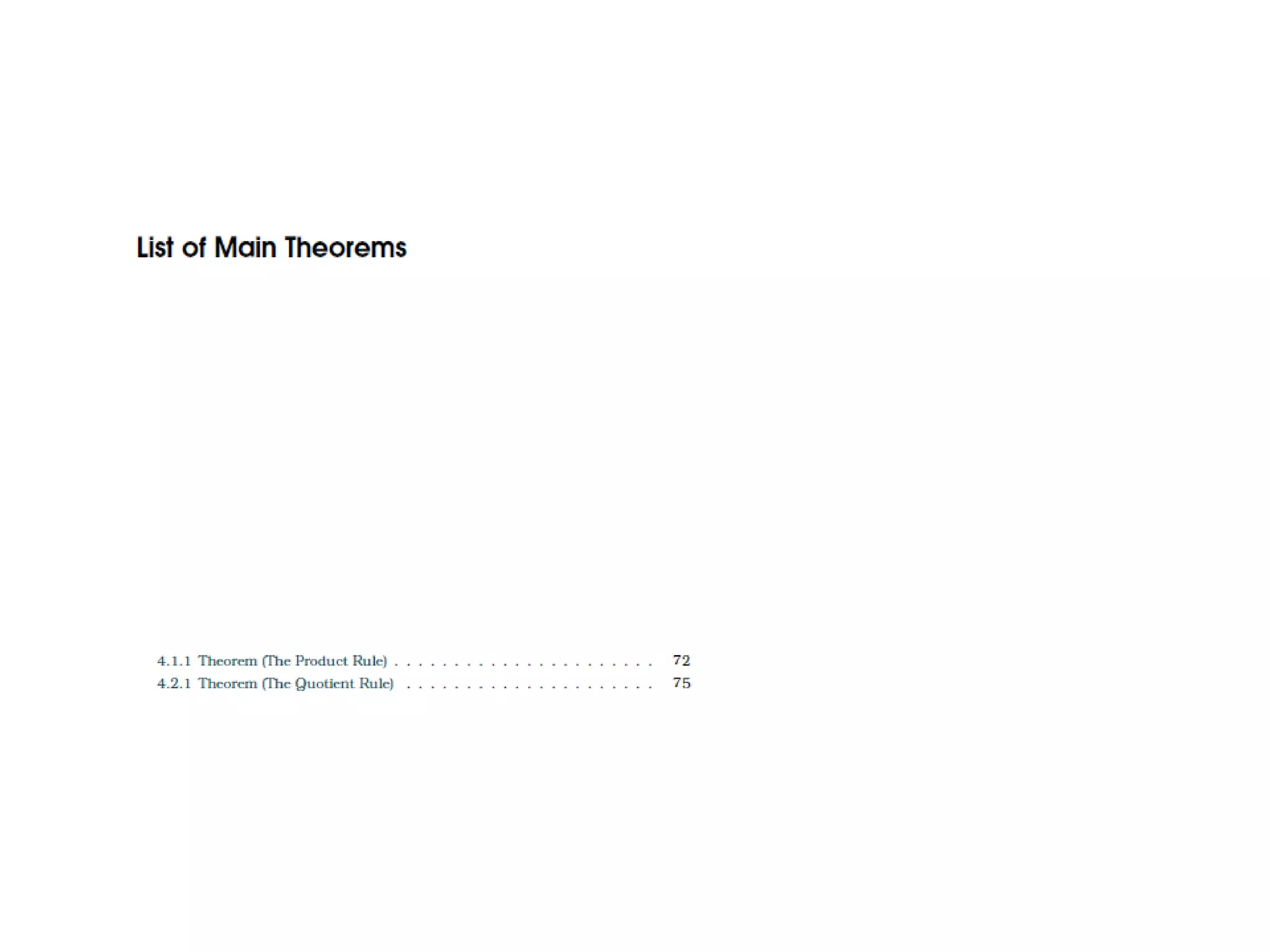 The Building Block of Calculus - Chapter 4 The Product Rule and Quotient Rule