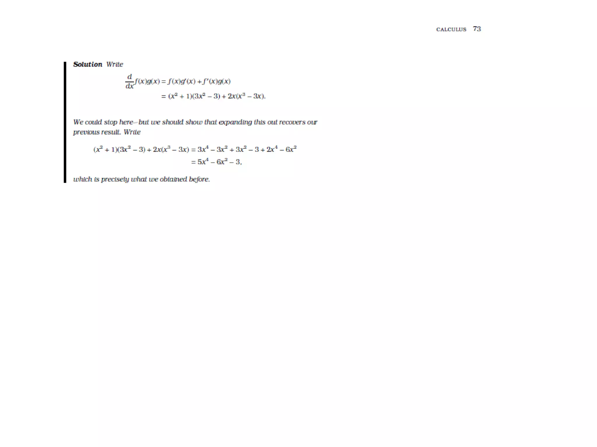 The Building Block of Calculus - Chapter 4 The Product Rule and Quotient Rule