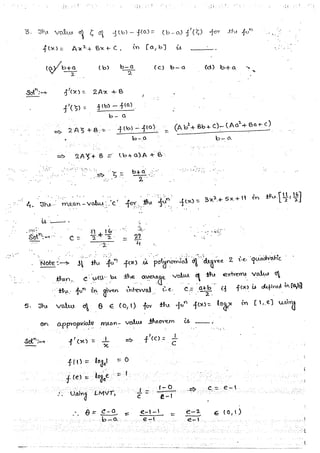 Mathematical Calculus hand written notes | PDF