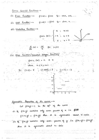 Mathematical Calculus hand written notes | PDF