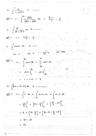 Mathematical Calculus hand written notes | PDF