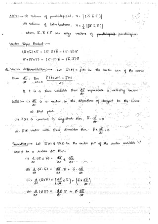 Mathematical Calculus hand written notes | PDF