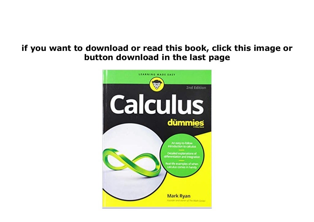 BOOK_PAPERBACK LIBRARY Calculus For Dummies For Dummies Math & Science
