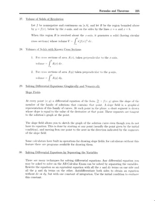 Formulas and Theorems for Reference | PDF