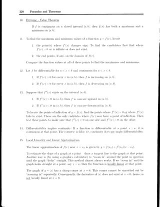 Formulas and Theorems for Reference | PDF