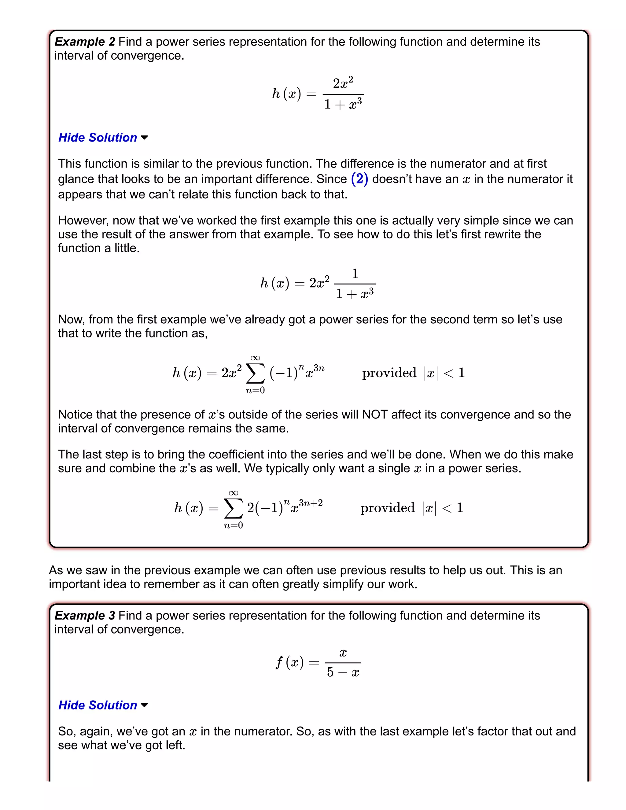 Calculus ii power series and functions | PDF | Physics | Science
