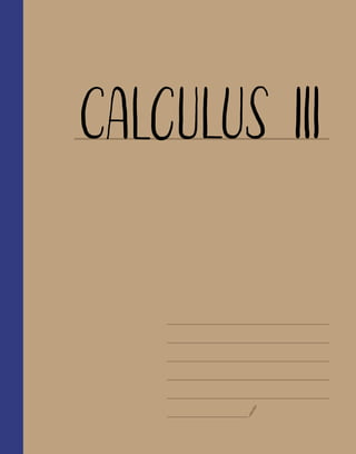 CALCULUS Ill
 