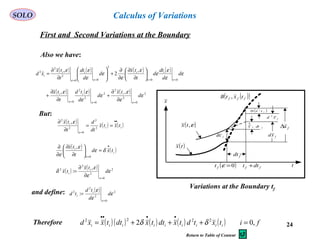 Calculus of variations | PPT