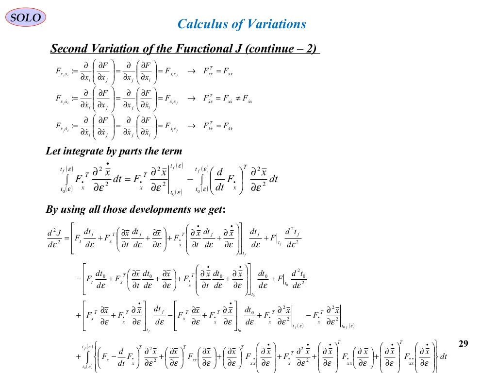 Calculus of variations