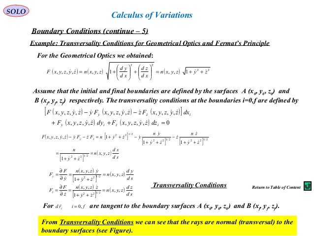 calculus of variations tutorial