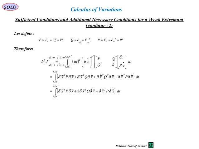 calculus of variations parallelepided calculus of variations parallelepided