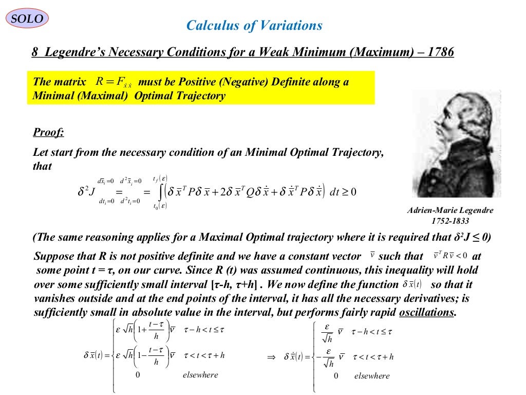Calculus of variations